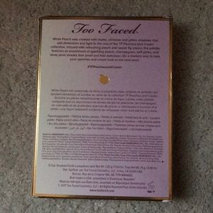 Too Faced Makeup - Too faced white peach eyeshadow pallete Too Faced Makeup - Too faced white peach eyeshadow pallete